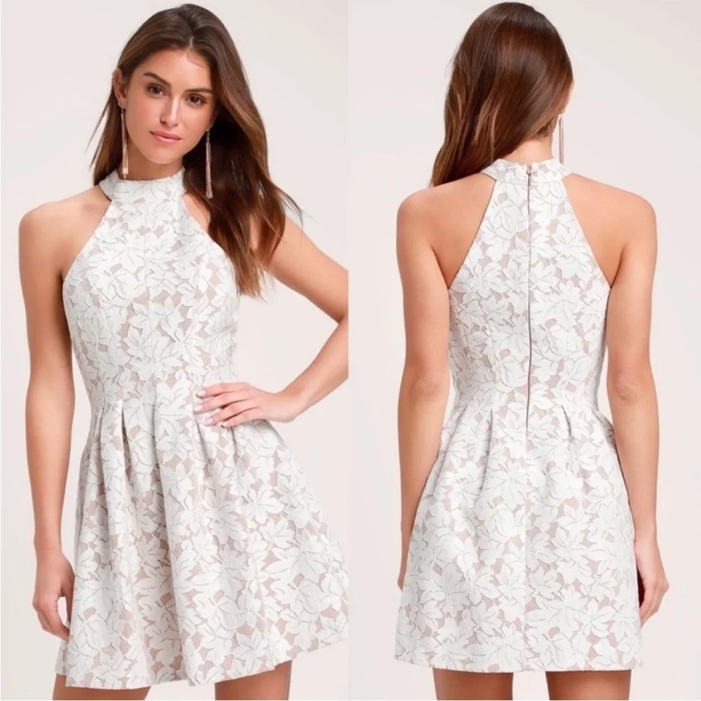 Lulus Seasons of Love Lace Halter Skater Dress
New - Picture 3 of 6